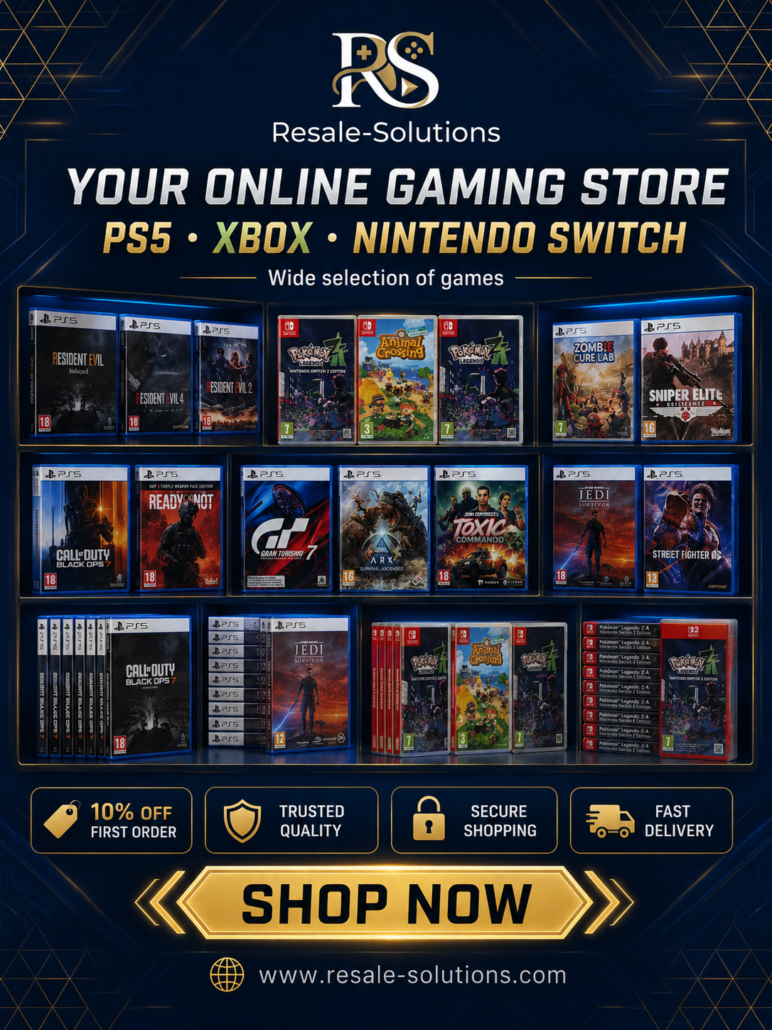 New Games Incoming at Resale-Solutions