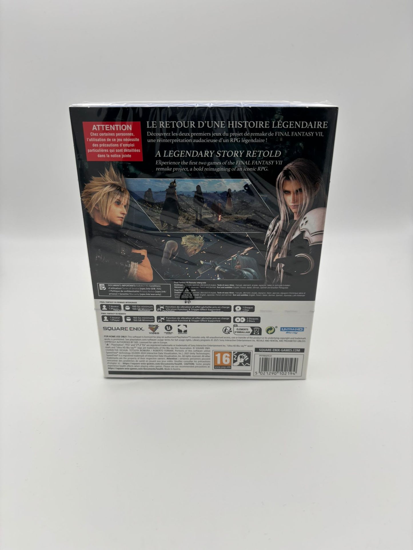 Final Fantasy VII Remake Intergrade and Final Final Fantasy VII Rebirth Twin - PlayStation 5 Resale-Solutions