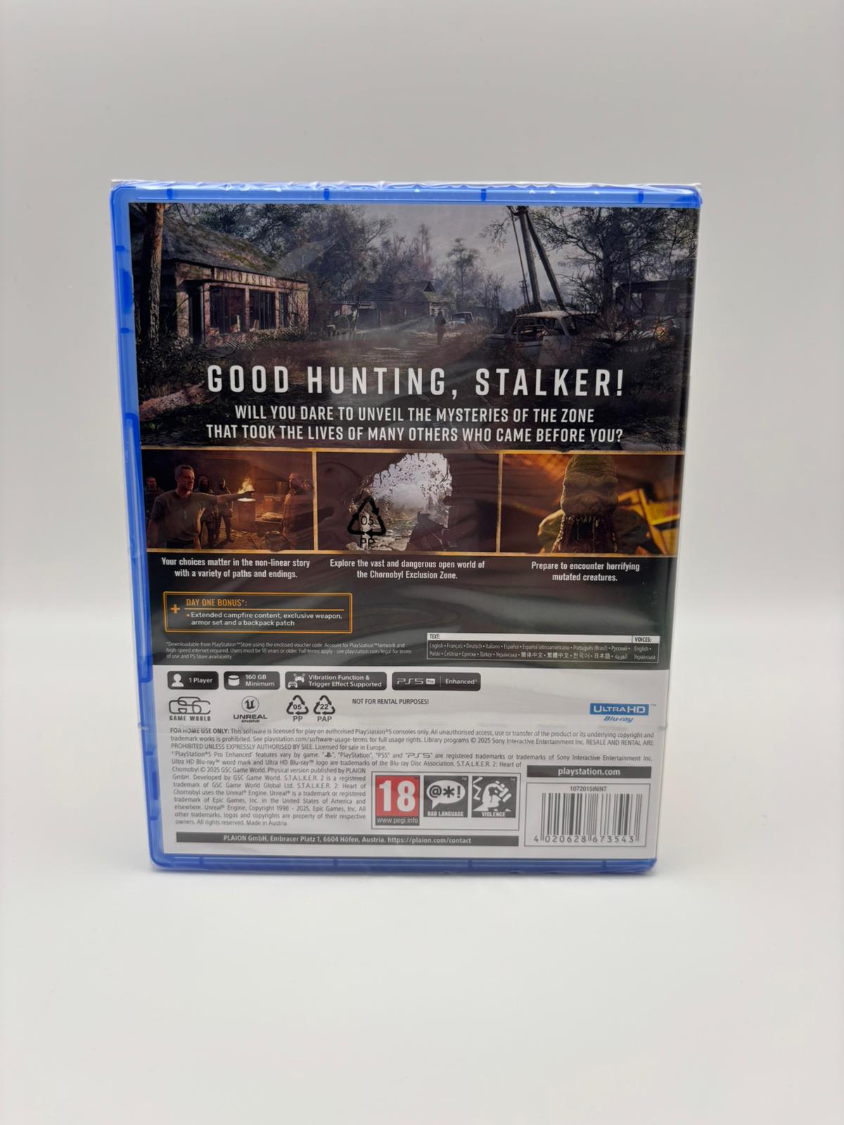 S.T.A.L.K.E.R. 2: Heart of Chornobyl (Day 1 Edition) - PlayStation 5 Resale-Solutions